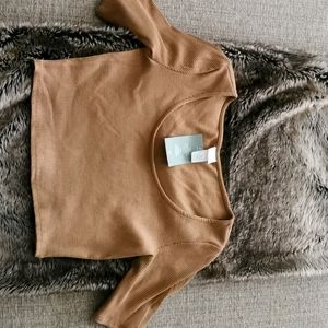 H&M ribbed crop top size Medium